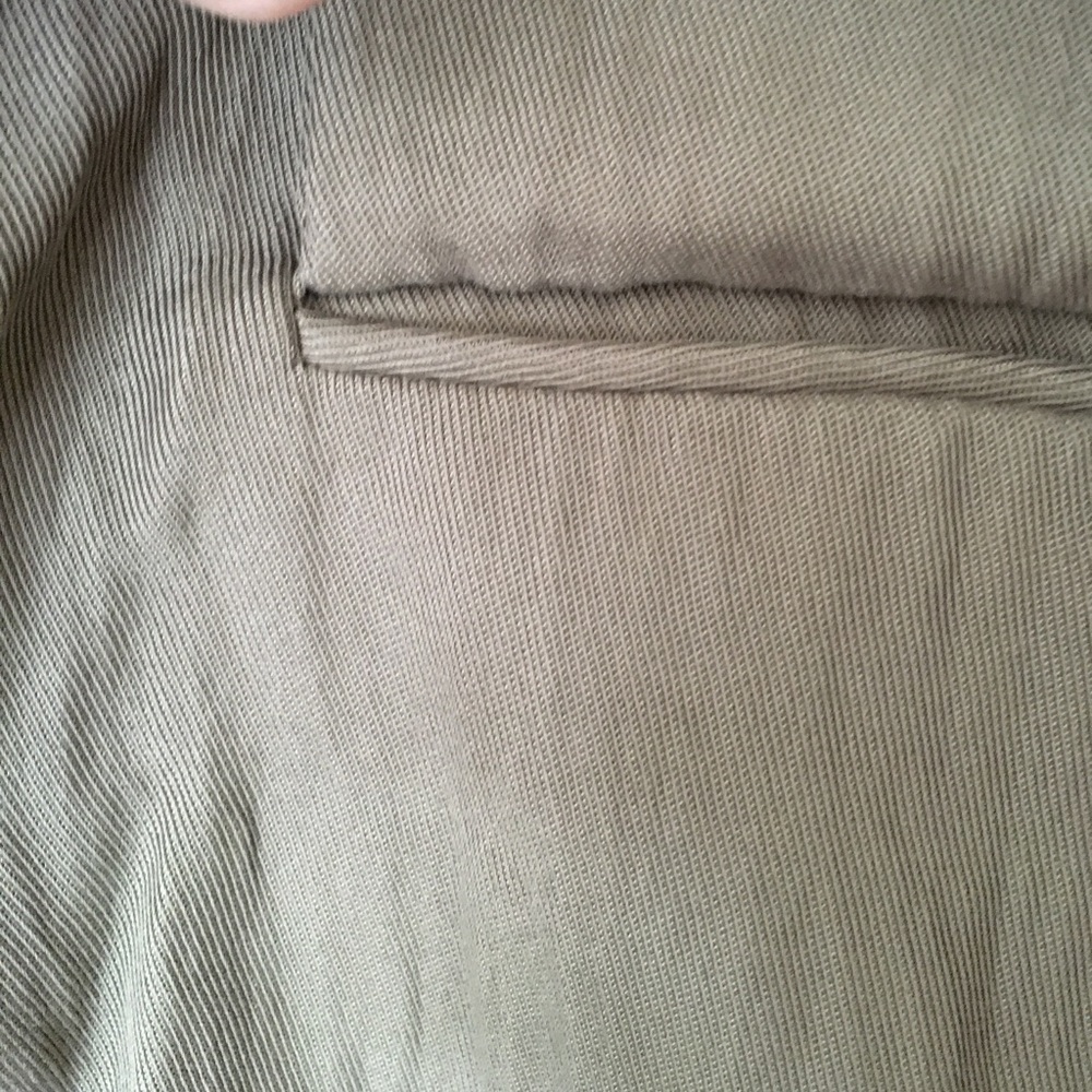 Zara Wrinkle Effect Khaki Blazer - Picture 9 of 10